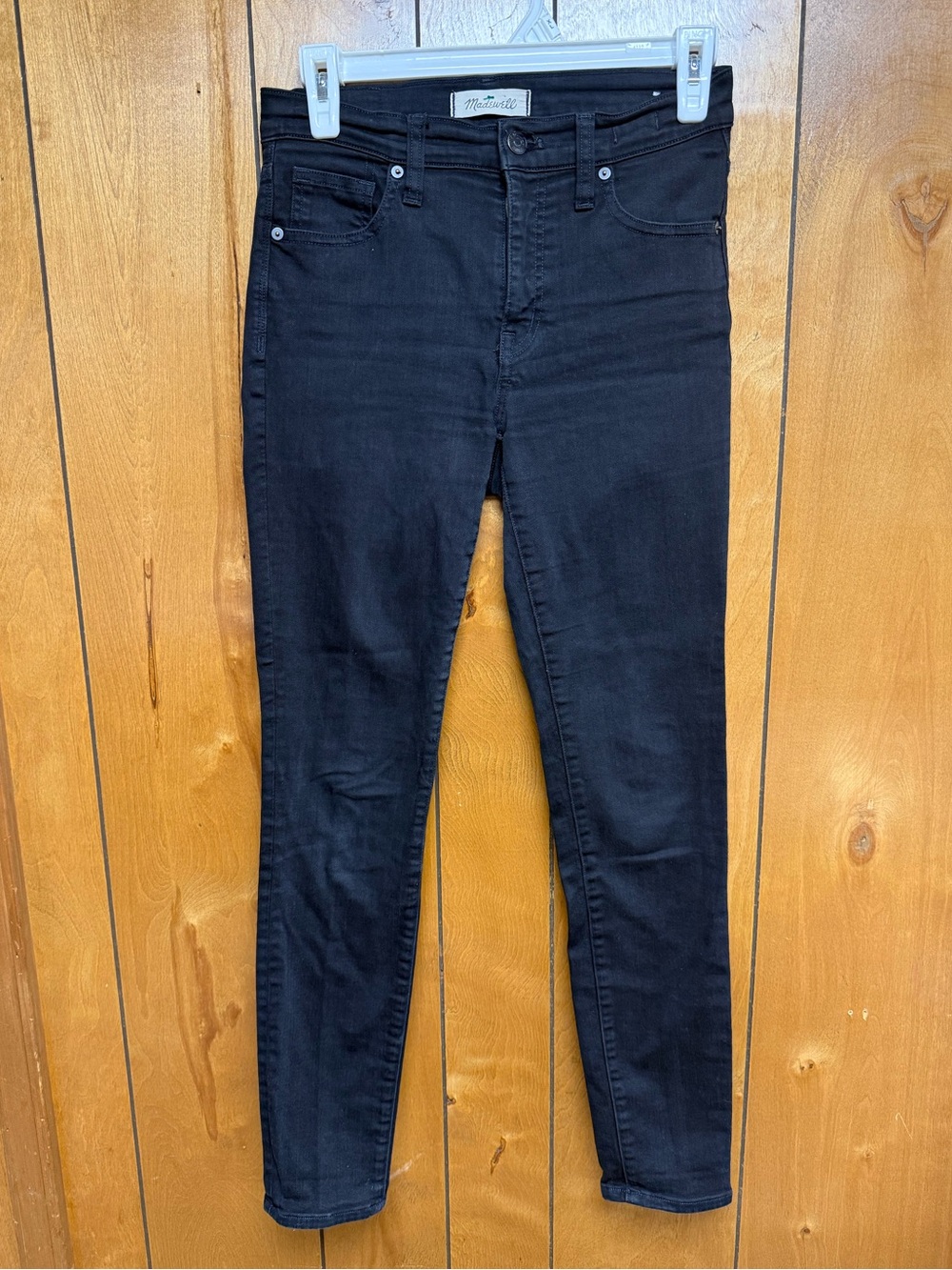 Madewell Black 9” High-Rise Skinny Jeans